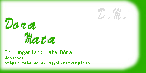 dora mata business card