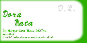 dora mata business card